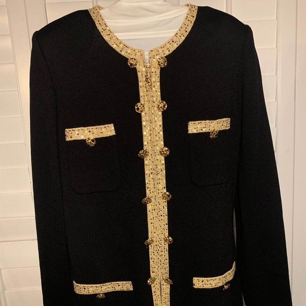 St. John Marie Gray Evening Collection Jacket | Size 10